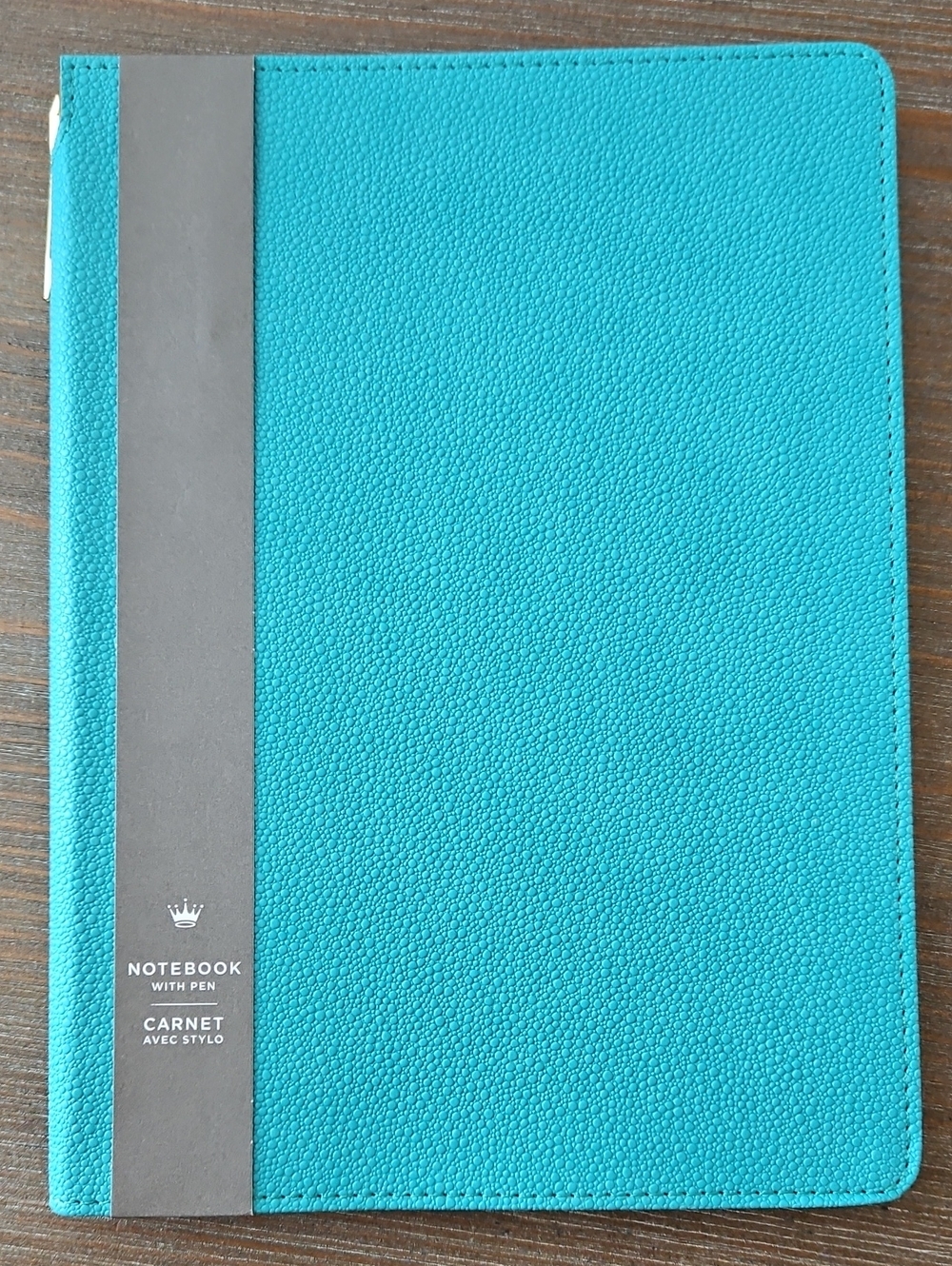 Hallmark Teal Hardcover Notebook with Pen